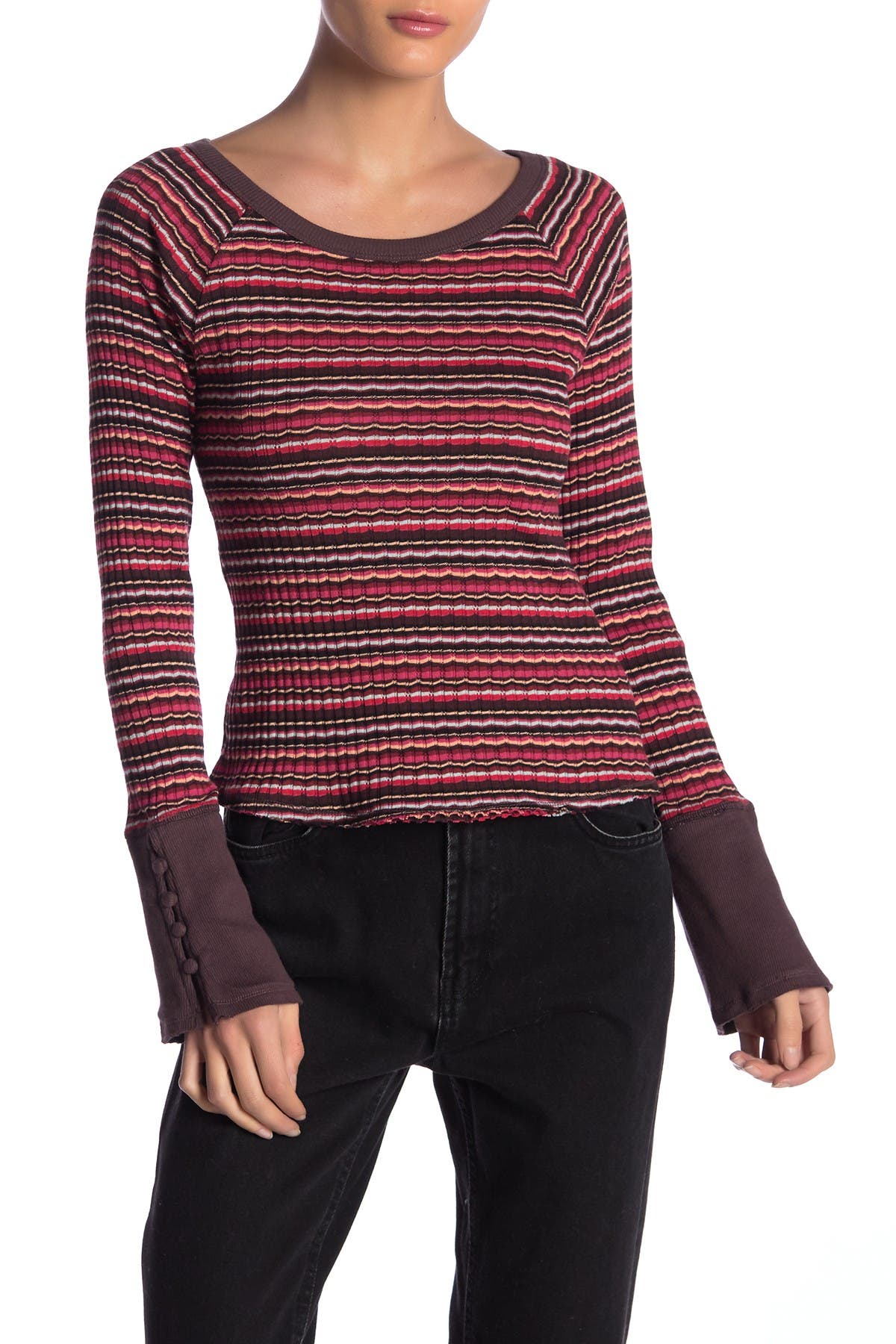 Free PeopleDonna Striped TeeMulti
